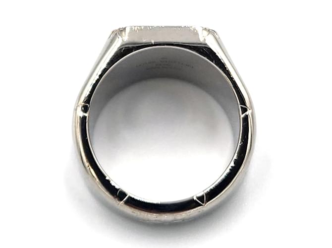 Anello sigillo Monogram Louis Vuitton Argento - vista 7