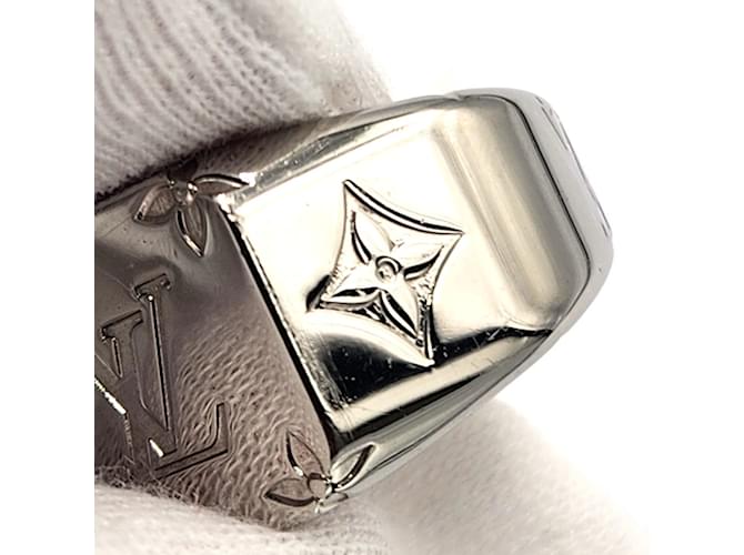 Anello sigillo Monogram Louis Vuitton Argento - vista 8
