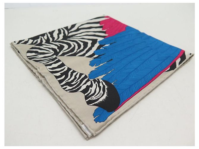 Hermès NOVE FULAR HERMES PEGASUS ALICE SHIRLEY GAVROCHE 45 IN SETA + SCATOLA FULAR Multicolore - vista 10