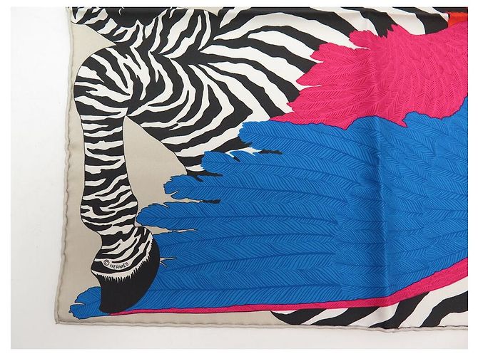 Hermès NOVE FULAR HERMES PEGASUS ALICE SHIRLEY GAVROCHE 45 IN SETA + SCATOLA FULAR Multicolore - vista 5