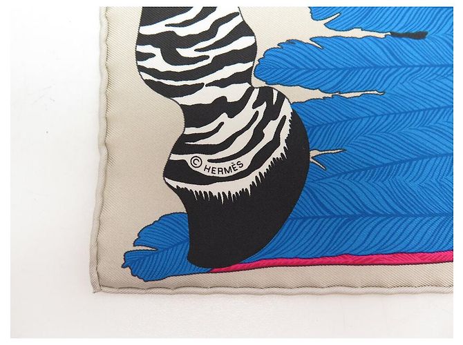 Hermès NOVE FULAR HERMES PEGASUS ALICE SHIRLEY GAVROCHE 45 IN SETA + SCATOLA FULAR Multicolore - vista 6