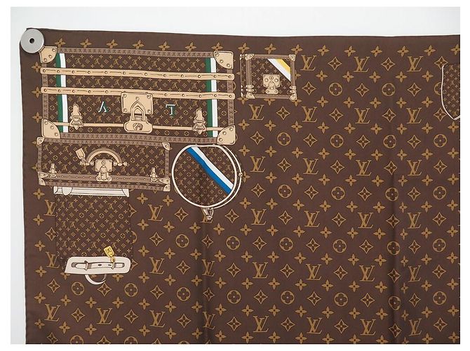 SEIDENSCHAL LOUIS VUITTON MALLE TRUNK MONOGRAM 401307 IN BRAUN - Ansicht 2