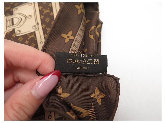 SEIDENSCHAL LOUIS VUITTON MALLE TRUNK MONOGRAM 401307 IN BRAUN - Ansicht 9