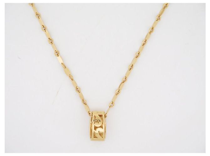 COLLAR GUY LAROCHE PENDIENTE Y CADENA 40CM EN ORO AMARILLO 18K 9.1GR COLLAR DE ORO - vista 2