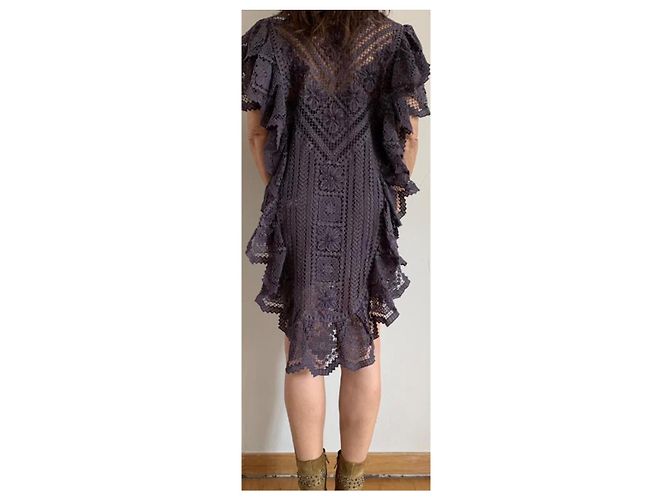 Abito Isabel Marant Etoile Zanetti in cotone colore notte - vista 2