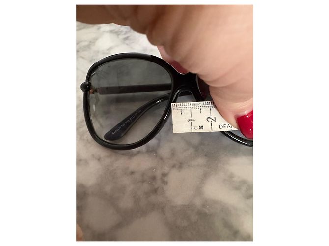 Tom Ford Oversized Sonnenbrille Schwarz Gradient - Ansicht 4