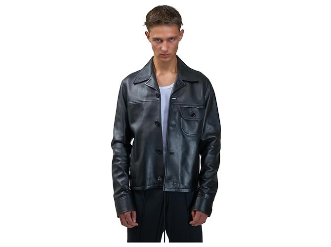 Courreges Einzelne Taschenlederjacke COURRÈGES - Ansicht 2