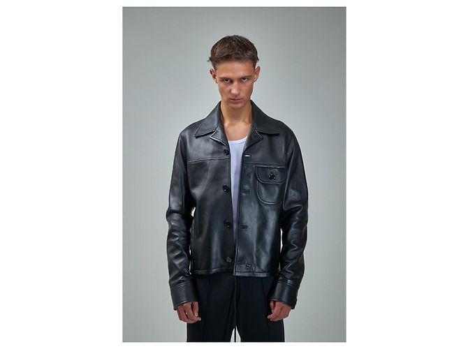 Courreges Einzelne Taschenlederjacke COURRÈGES - Ansicht 3