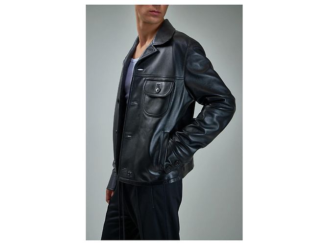 Courreges Einzelne Taschenlederjacke COURRÈGES - Ansicht 5