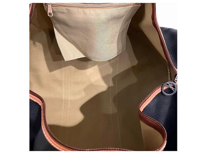 Longchamp Black Brown Boston Bag Unisex - view 6