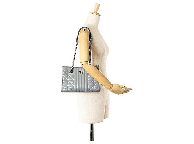 Gucci Leder GG Marmont Schultertasche 681483 - Ansicht 8