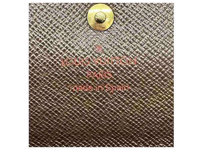 Portefeuille Sarah Damier Louis Vuitton N61726 Marron - vue 4