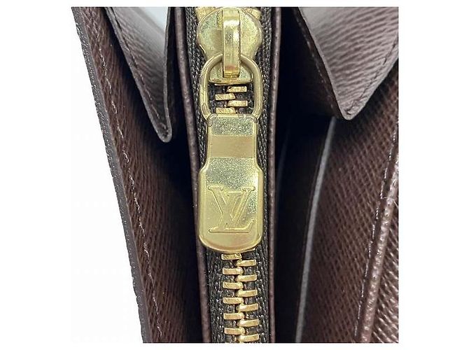 Portefeuille Sarah Damier Louis Vuitton N61726 Marron - vue 7