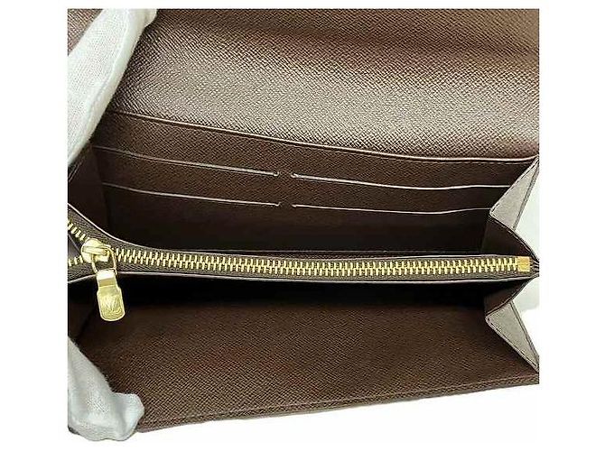 Portefeuille Sarah Damier Louis Vuitton N61726 Marron - vue 8