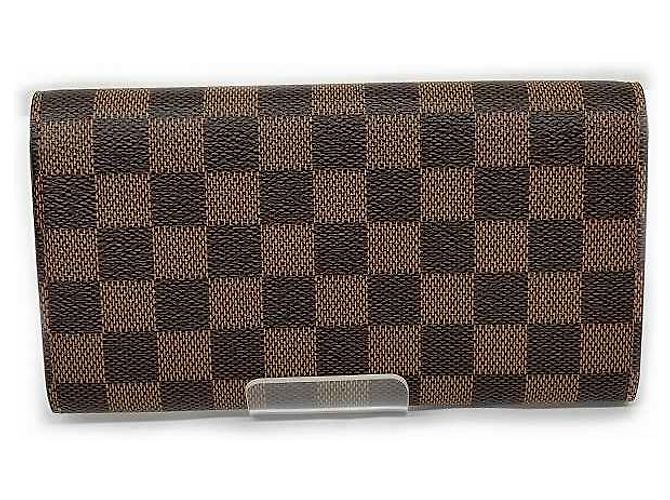Portefeuille Sarah Damier Louis Vuitton N61726 Marron - vue 9
