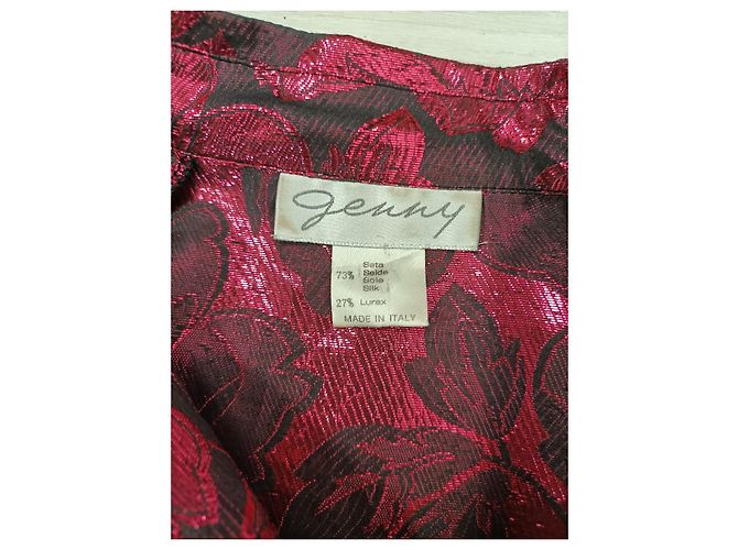 Camisa de seda Genny para atuendo de teatro Negro Roja - vista 3