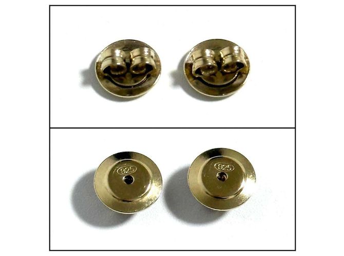 Orecchini in zirconia con logo in cristallo Prada per donne D'oro - vista 8