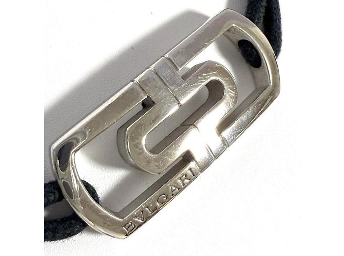 Bulgari Bracciale in corda Paretenci da uomo Bvlgari in argento - vista 4