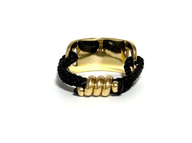Anello Gormet Couture da uomo Christian Dior in oro giallo 18K - vista 4