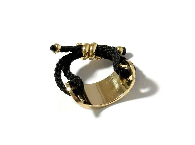 Anello Gormet Couture da uomo Christian Dior in oro giallo 18K - vista 7