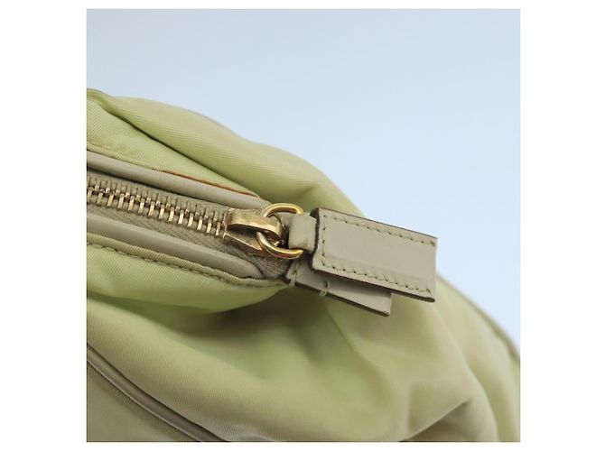 PRADA Borsa a mano in nylon beige Auth ac3438 - vista 10