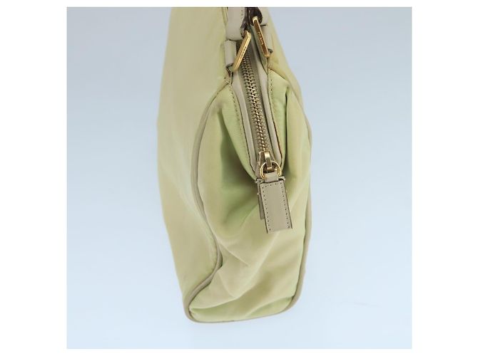 PRADA Borsa a mano in nylon beige Auth ac3438 - vista 4