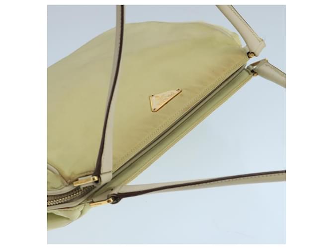 PRADA Borsa a mano in nylon beige Auth ac3438 - vista 6