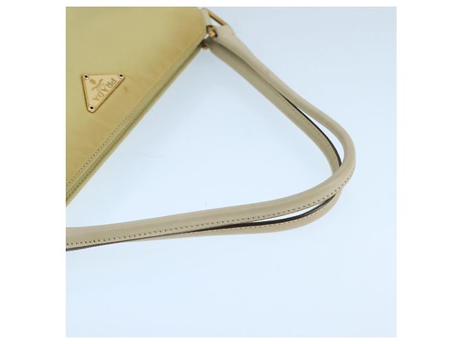 PRADA Borsa a mano in nylon beige Auth ac3438 - vista 7