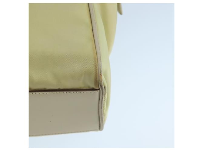 PRADA Borsa a mano in nylon beige Auth ac3438 - vista 9