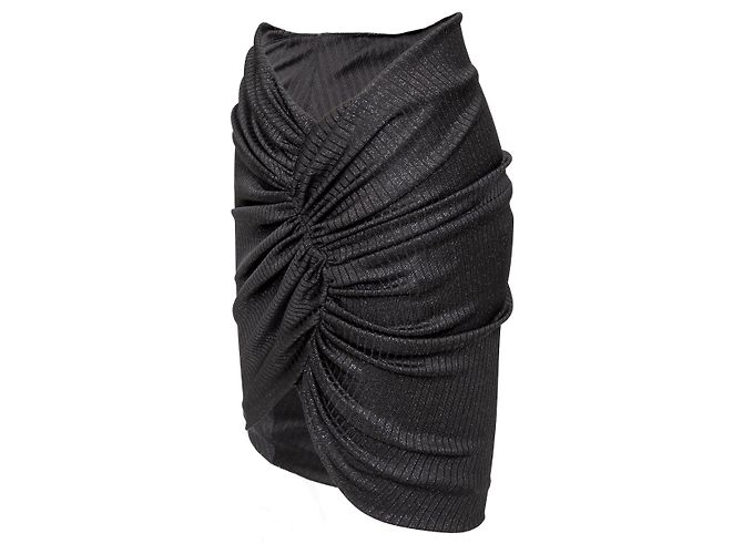 Autre Marque Falda Mini Brillante Alexandre Vauthier Negro - vista 2