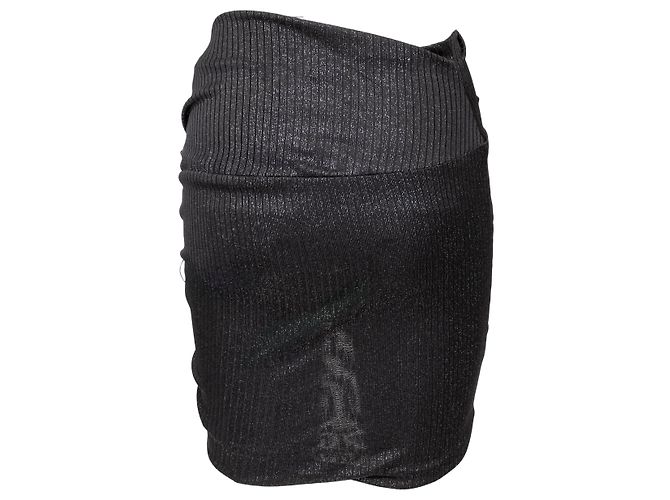 Autre Marque Falda Mini Brillante Alexandre Vauthier Negro - vista 3