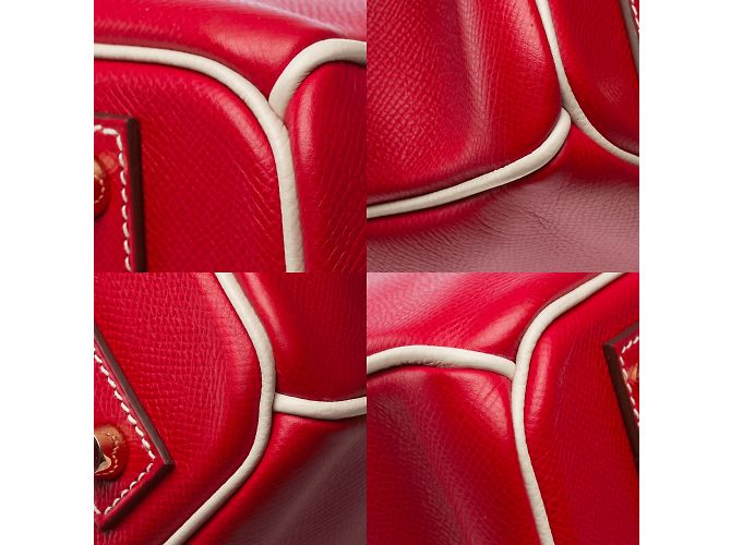 Hermès HERMES Birkin 40 Bag in Red Leather - 102281 - view 11