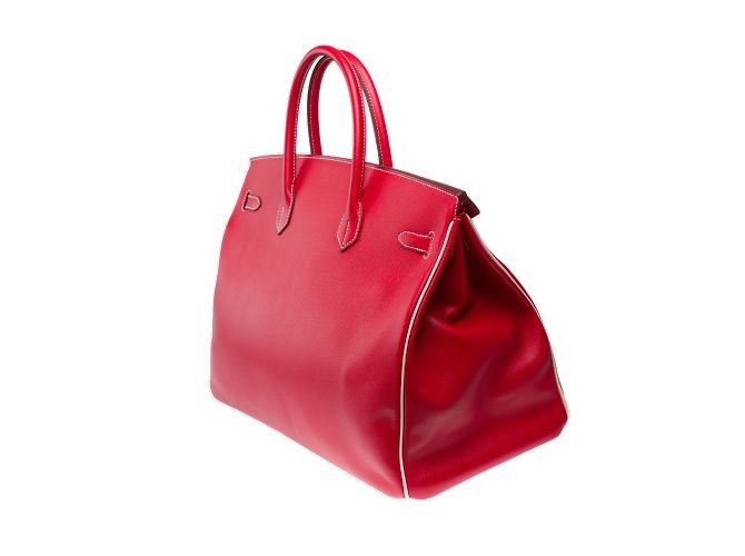 Hermès HERMES Birkin 40 Bag in Red Leather - 102281 - view 5