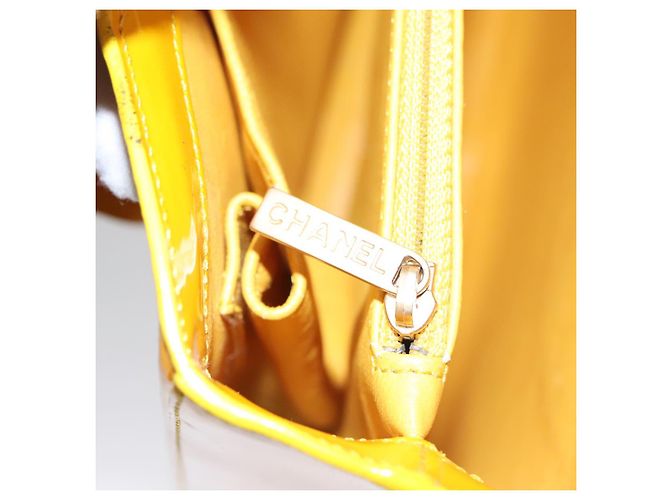 CHANEL Tote Bag Emaille Gelb CC Auth fm4195 - Ansicht 23