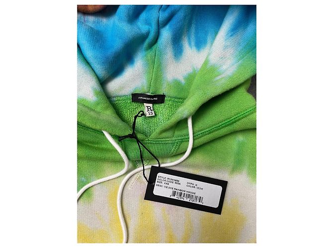 Sudadera con capucha R13 Tie Dye Arcoíris Algodón Lyocell XXS Multicolor - vista 3