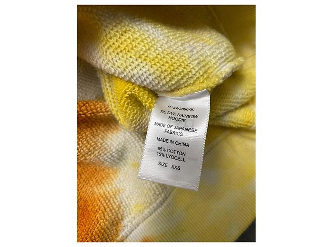 Sudadera con capucha R13 Tie Dye Arcoíris Algodón Lyocell XXS Multicolor - vista 4