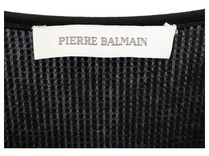 Camiseta oversized con strass Pierre Balmain Negro - vista 9