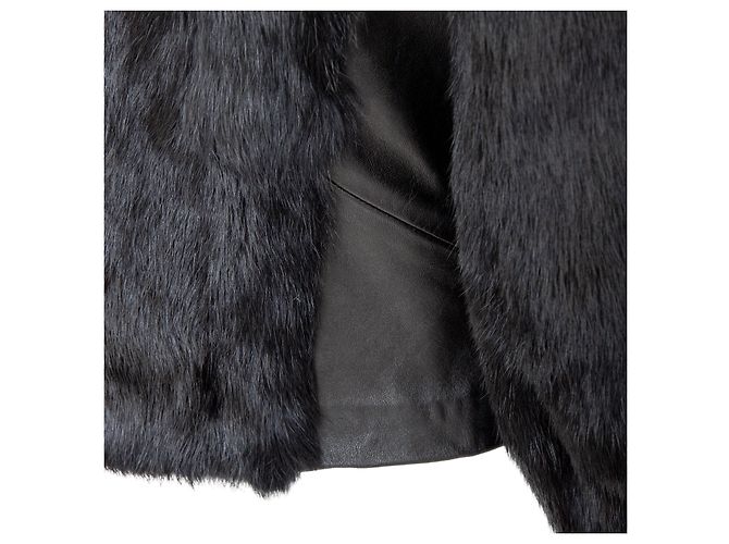 Armani Exchange Kunstfelljacke Schwarz - Ansicht 11