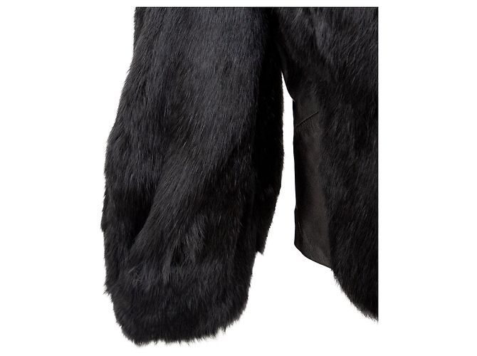 Armani Exchange Kunstfelljacke Schwarz - Ansicht 12