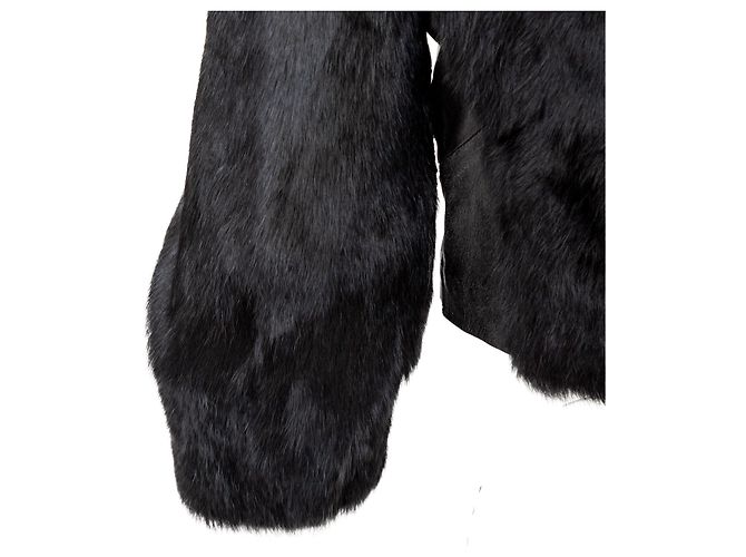 Armani Exchange Kunstfelljacke Schwarz - Ansicht 13