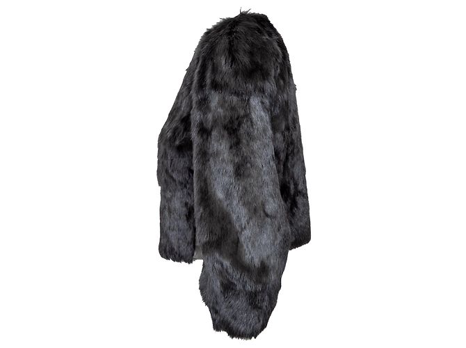 Armani Exchange Kunstfelljacke Schwarz - Ansicht 2