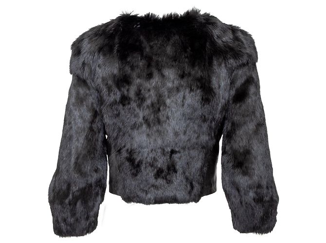 Armani Exchange Kunstfelljacke Schwarz - Ansicht 3