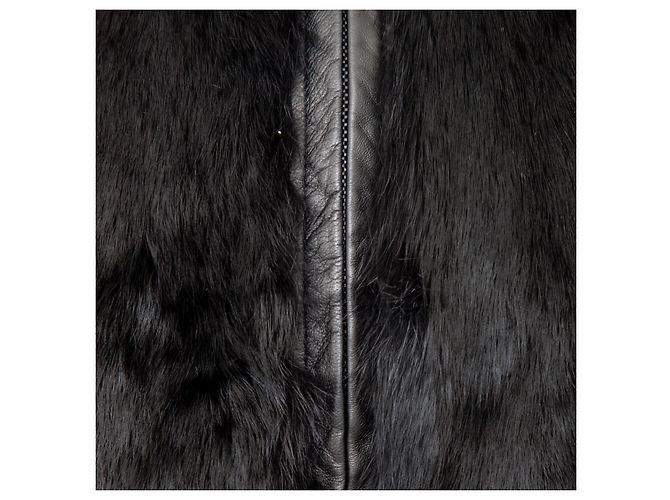 Armani Exchange Kunstfelljacke Schwarz - Ansicht 8