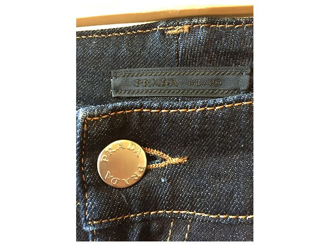 Jeans PRADA T.US 25 Denim - Jeans Azul - vista 3