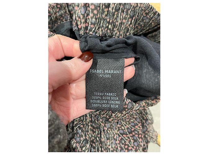 Faldas ISABEL MARANT T.FR 36 Seda Negro - vista 5