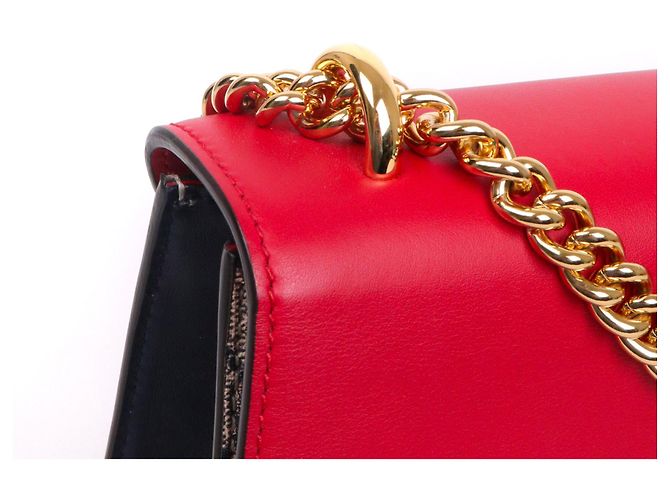 GUCCI - Borsa a spalla Padlock Gucci in tela monogrammata Rosso - vista 6