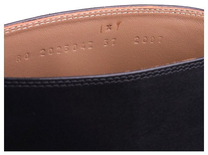HERMÈS - Hermès boots in black leather (size 37) - view 6