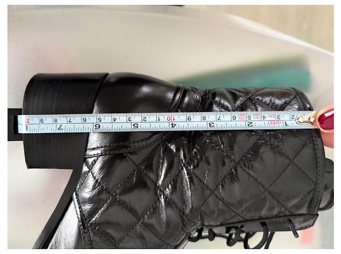 Botas Chanel de piel negra Negro - vista 6