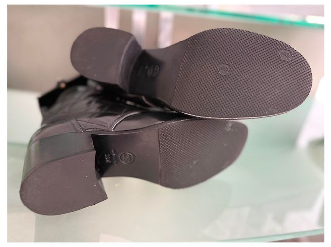 Botas Chanel de piel negra Negro - vista 9