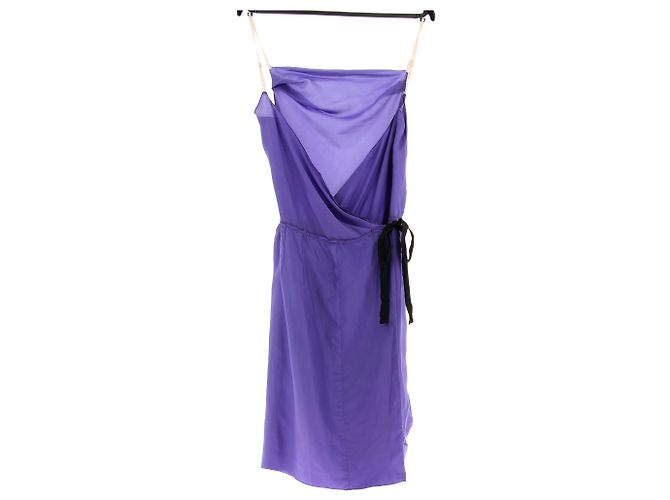 NINA RICCI Kleider T.FR 38 Seide Lila - Ansicht 2